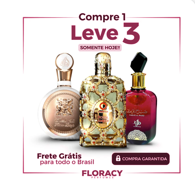 PROMOÇÃO COMPRE 1 LEVE 3 - Sabah, Fakhar e Royal Amber